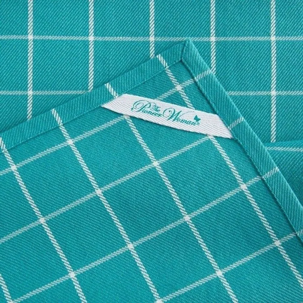 Pioneer Woman Butterfly Kitchen Towels Teal Blue White Rustic Farmhouse 4pc Gift